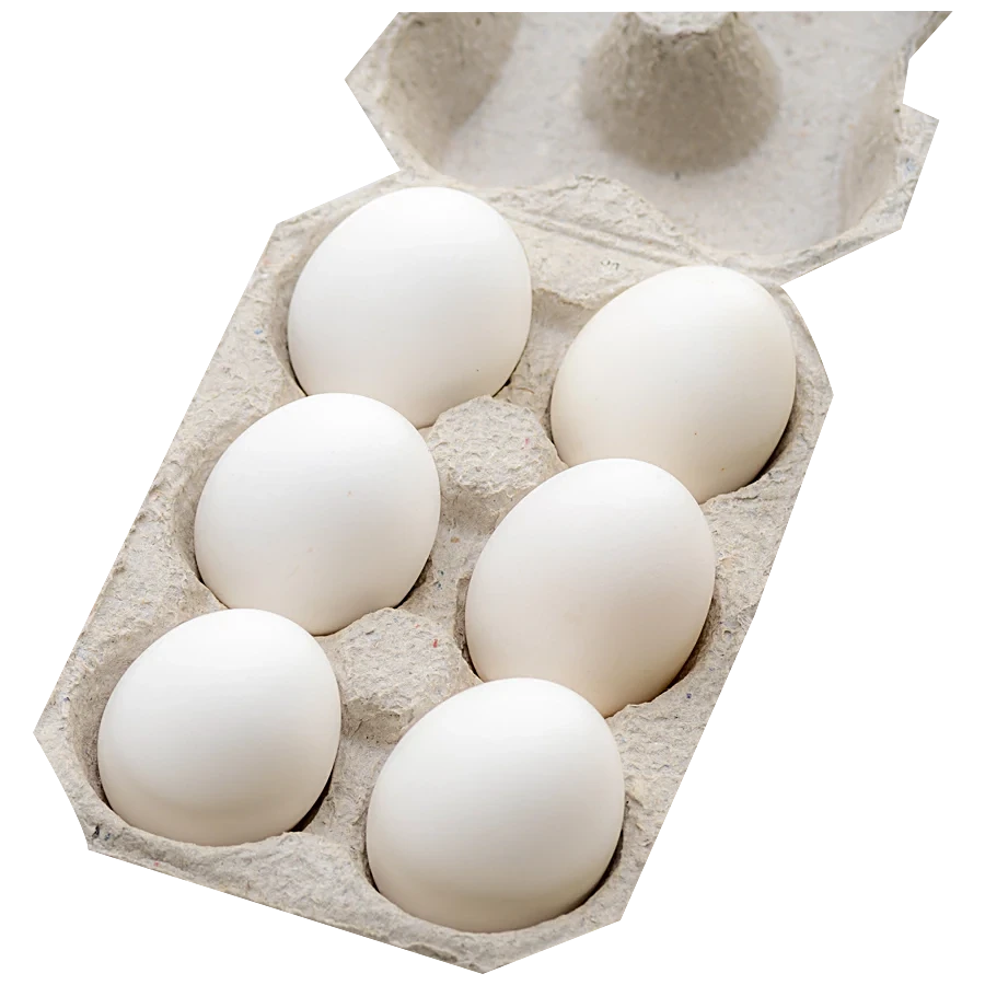 Teju’s white eggs pack of 6